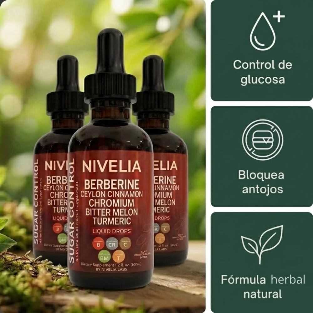 NIVELIA® BERBERINE - Baja y equilibra tu glucosa naturalmente