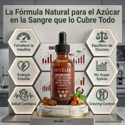 NIVELIA® BERBERINE - Baja y equilibra tu glucosa naturalmente