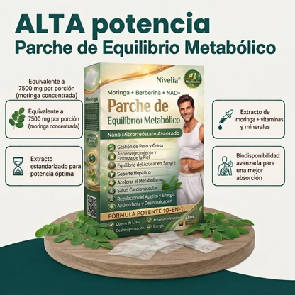 Nivelia® Balance — Parche Transdérmico 12-en-1 que Ayuda a Nivelar tu Azúcar y Glucosa Naturalmente