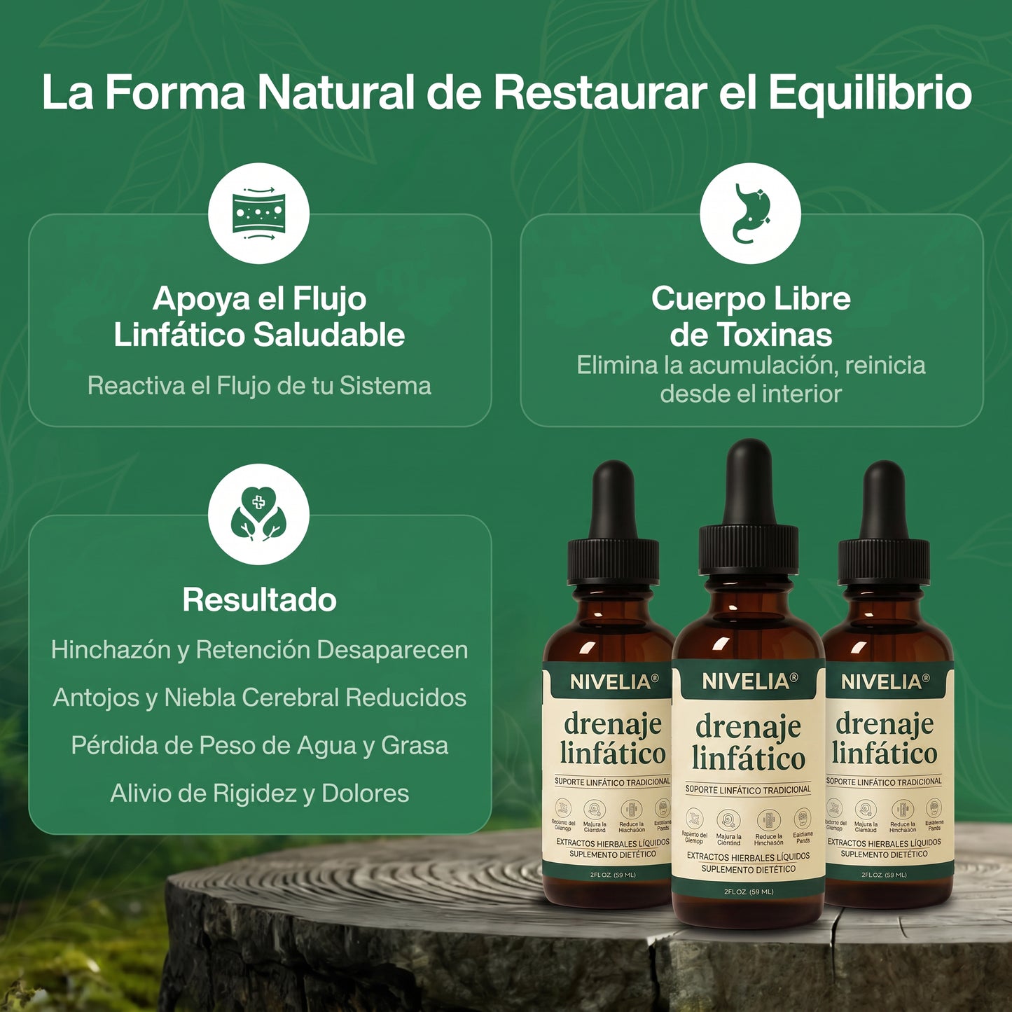 NIVELIA® Siéntete más ligera, menos hinchada y con energía de forma natural en solo 12 días