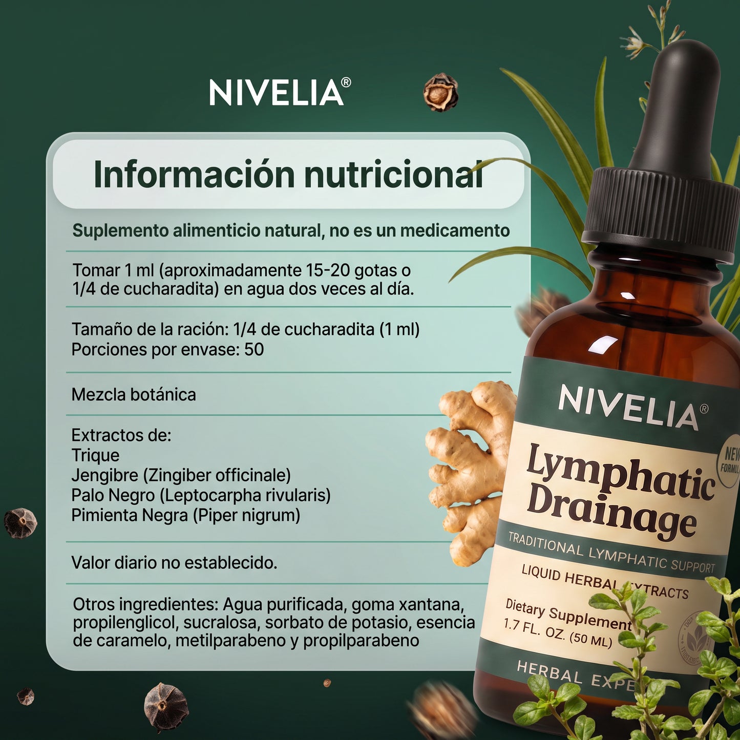 Gotas NIVELIA® | Desintoxicación Linfática de Forma Natural