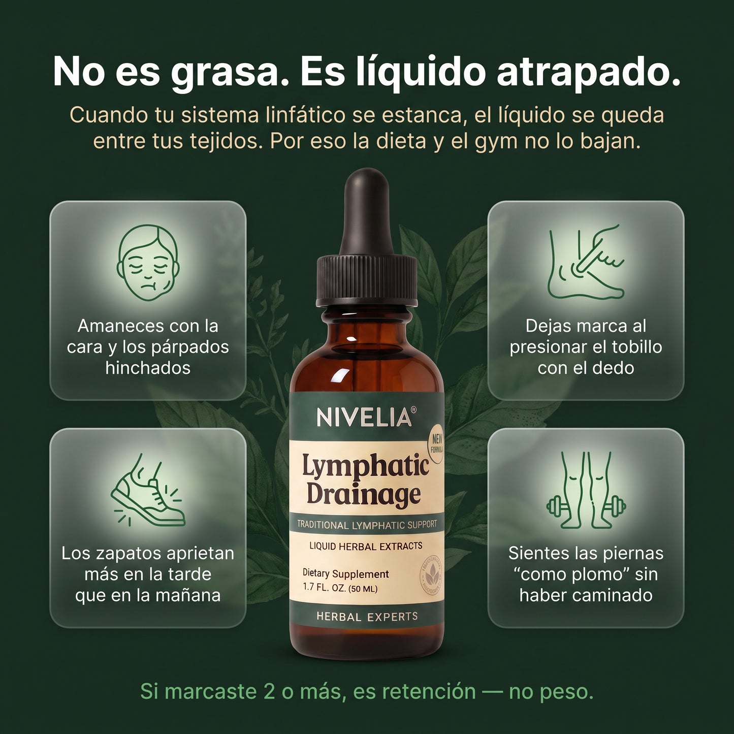 Gotas NIVELIA® | Desintoxicación Linfática de Forma Natural